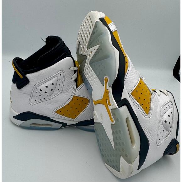 Air Jordan 6 Retro Yellow Ochre (GS) 6.5Y 384665-170 # 181